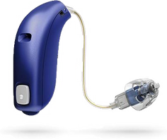 Ex-Hörer-Hörgerät in blau