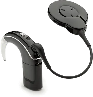 Hinter dem Ohr Prozessor eines Cochlea Implantats